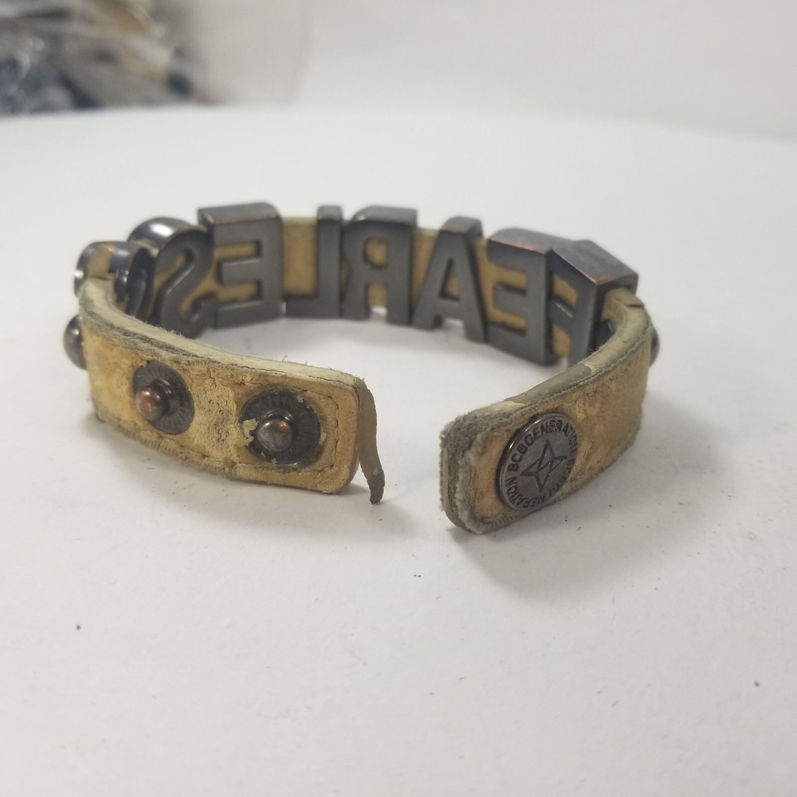 BCBGeneration Bracelets Snap Cuff FEARLESS Slide … - image 7