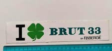 ADESIVO BRUT 33 BY FABERGE STICKER AUTOCOLANT AUFKLEBER VINTAGE 80s ORIGINAL
