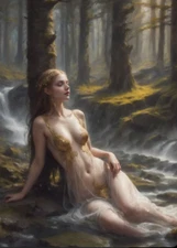 Pin-Up Art  Sexy Vintage Type Girl  Excellent Condition  APROX 6" by 4"