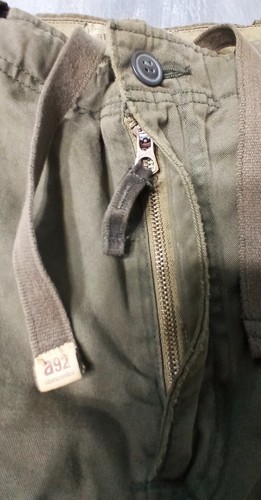 abercrombie Fitch Cargo Pants 16 30 x 30 mens Khaki Green Gorpcore Baggy Y2k New - Picture 10 of 11