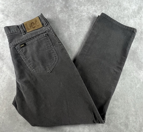 Vintage 80s LEE Made In USA Corduroy Union Built Mens Pants Size 34x30 (32x29.5)