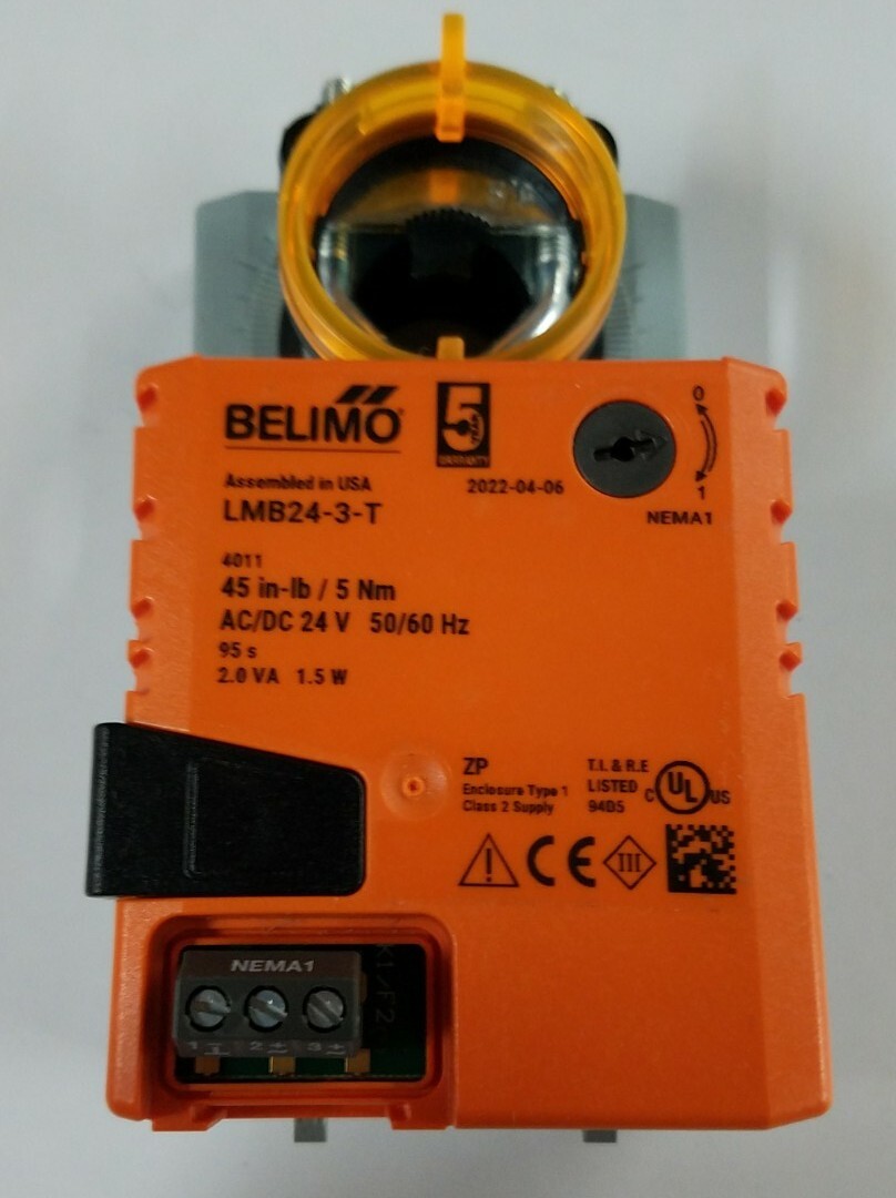 BELIMO. P/N LMB243T. NONSPRING RETURN DAMPER ACTUATOR. 24 VAC/DC