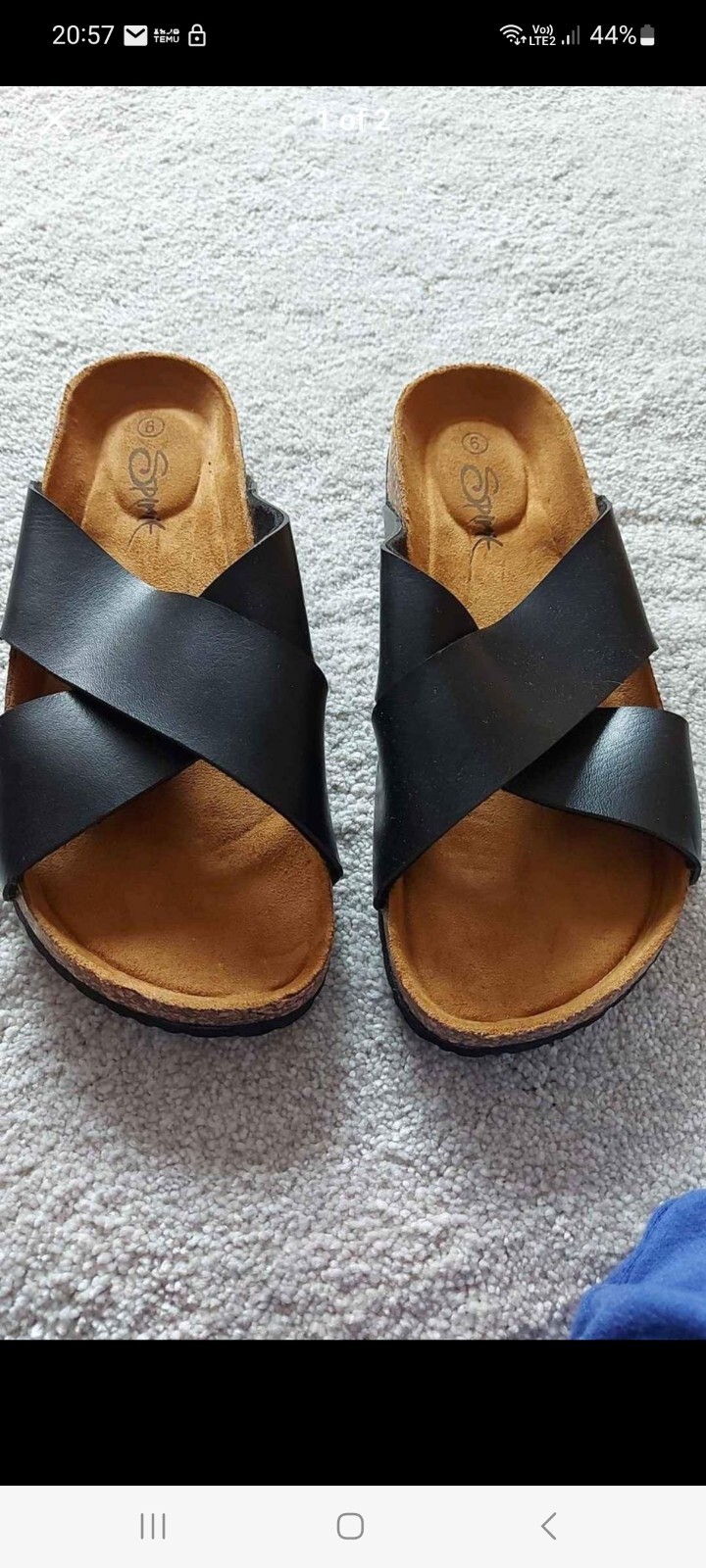 APL sandali neri taglia 6