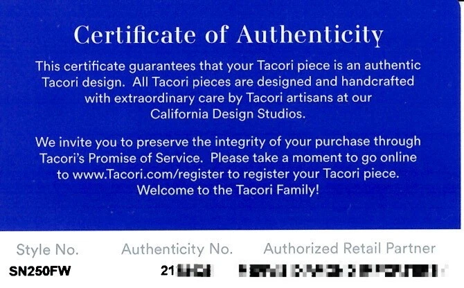 NUEVO Collar Tacori $1090 Oro Blanco 14K Media Luna Abierta Diamante - Pequeño SN250FW Foto 2 de 3