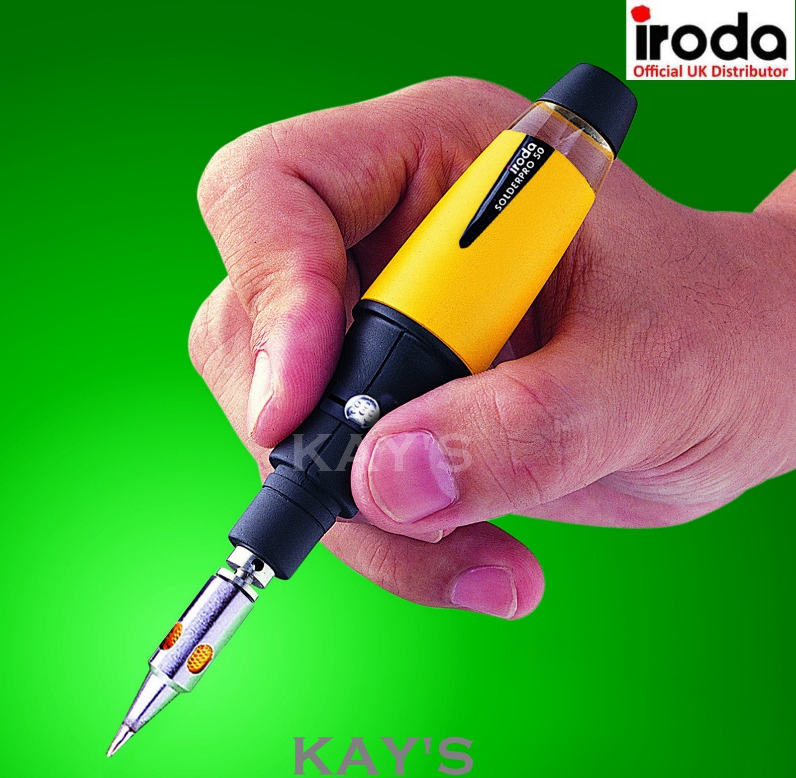 SolderPro 50 Gas Soldering Iron 3070w Iroda Refillable Cordless Butane