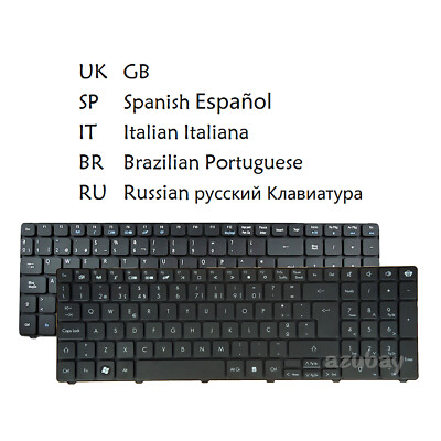 Laptop Keyboard for Packard Bell PEW72 PEW76 TK37 TK81 TK83 TK85 TK87 TM01 TM05