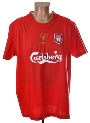 LIVERPOOL 2004/2005 HOME FOOTBALL SHIRT XXL REISSUE CHAMPIONS