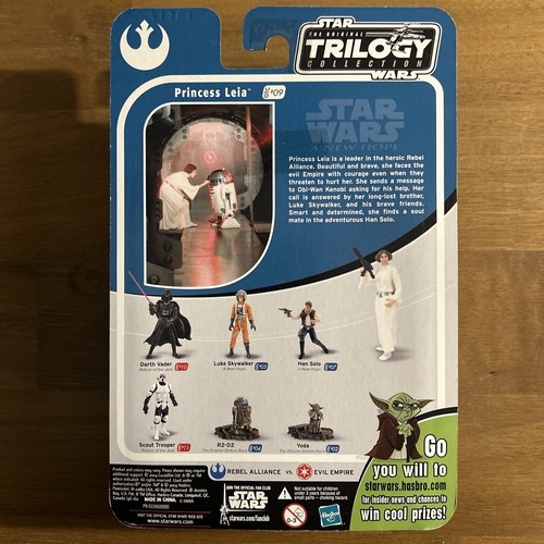 Nueva figura Hasbro Star Wars 2004 colección trilogía original precio Leia 3,75 - Imagen 2 de 2