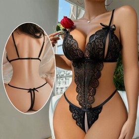 Sexy Lingerie Sleepwear Lace Women G-String Dress Underwear Babydoll Nightwear