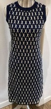 Tory Burch Womens Carolina Sleeveless Knee Length Knit Shift Dress Size 0