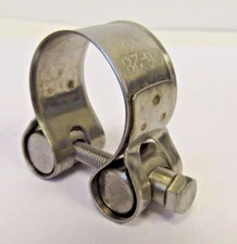 NEW 26-28 MM (1.02-1.10 IN) HEAVY DUTY 304 STAINLESS STEEL T-BOLT HOSE CLAMP NIB