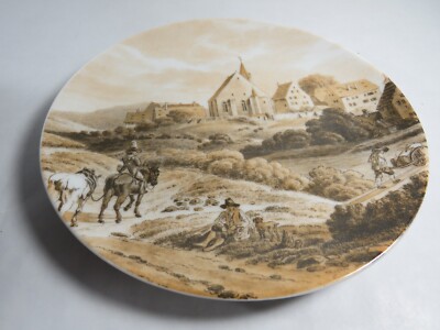 E. Otto Schmidt Nürnberg - Wandteller Sammelteller ''Mögeldorf'' Johann Adam Klein