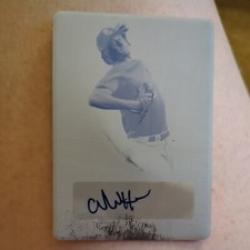 2022 Leaf Perfect Game Adam Hachman yellow printing plate /1