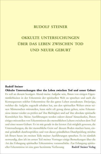 Thumbnail - Okkulte Untersuchungen Über Das Leben Zwischen Tod Und Neuer Geburt