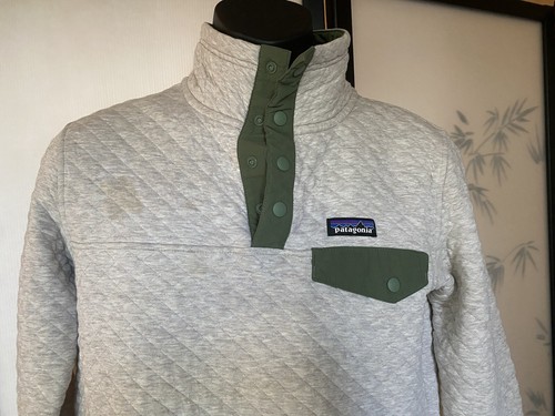 Patagonia Herren kleiner Bio-Baumwolle Snap-T Knopf gesteppter Pullover - ANSEHEN - Bild 7 von 15