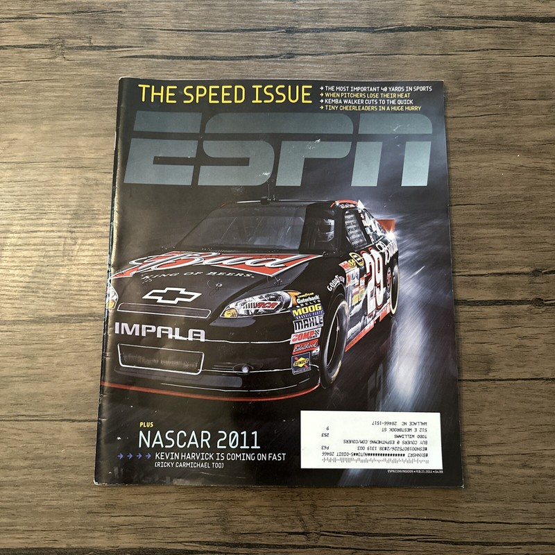 ESPN Magazine February 21 2011 The Speed Issue Nascar 2011 Kevin Harvick 