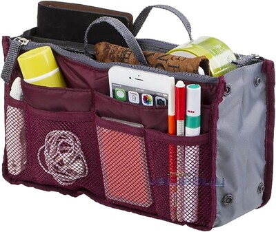 Reise Kosmetiktasche Profi Handtasche Einsatz Organizer Tragetasche Aufbewahrungseinsatz