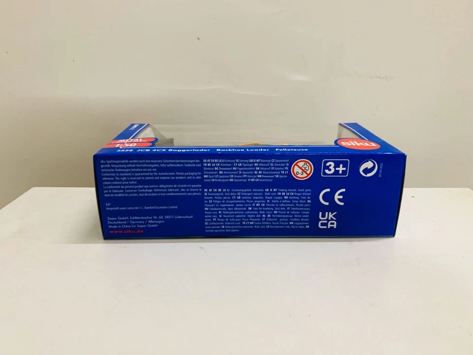 Siku 3558 JCB 4CX Baggerlader Backhoe Loader Pelleteuse 1/50 Metal Model New - Image 3 of 4