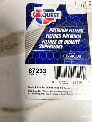 GENUINE New NIB CarQuest Premium HD Air Filter 87233 45D P781746