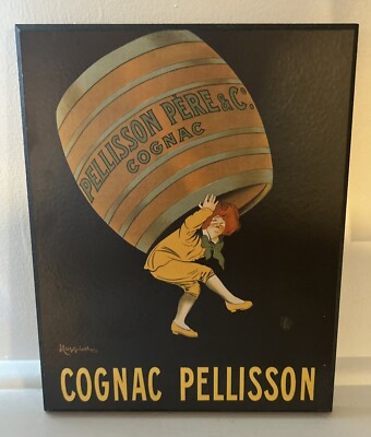 Cognac Pellisson Wood Sign