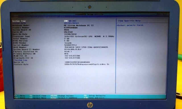 HP Stream 13-c077nr 13.3in. (32GB, Intel Celeron N, 2.58GHz, 2GB) Notebook/Laptop - Blue - for sale online | eBay