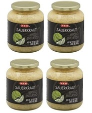 Pickled Sauerkraut 1 Glass Jar N.W. 32 oz/2 lb By: H-E-B Pack of 4