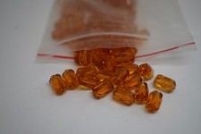 10 pc Swarovski Crystal Topaz 10.5x7mm Cylinder 5204 Beads;
