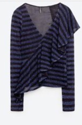 frill sleeve top zara