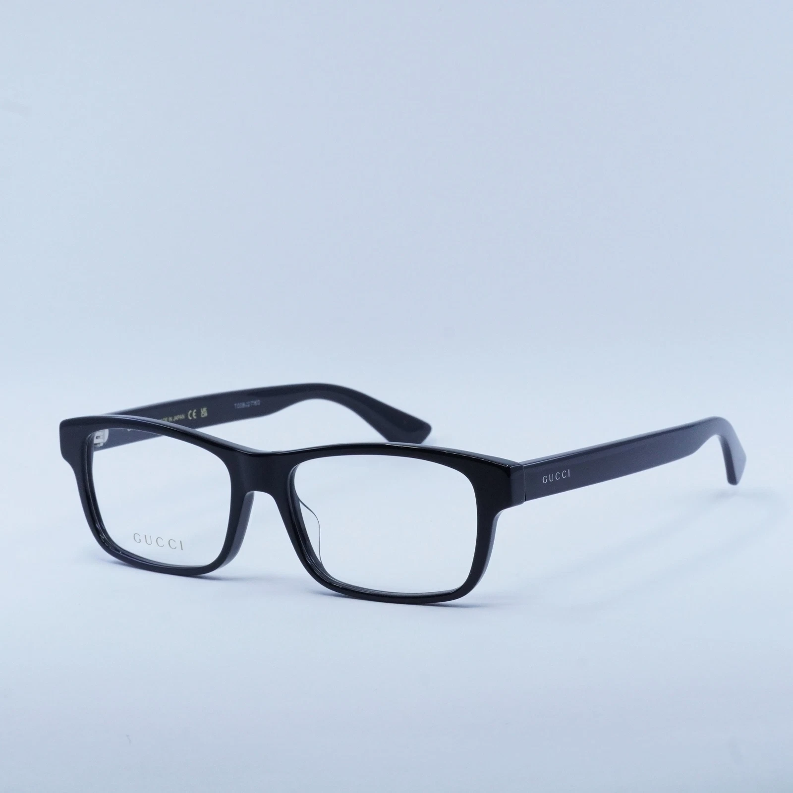 GUCCI GG0006OAN 001 Black/Clear Eyeglasses New Authentic