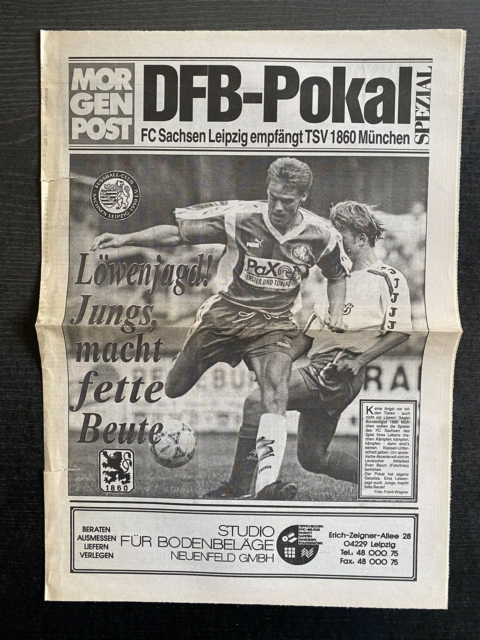 DFB-Pokal 94/95 FC Sachsen Leipzig - TSV 1860 München 13.08.1994