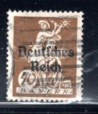 GERMANY GERMAN STATE OCCUPATION OF BAVARIA BAYERN OVERPRINT  STAMP USED LOT 757K