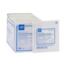Sterile Nonwoven Gauze Sponges 2" x 2", Case