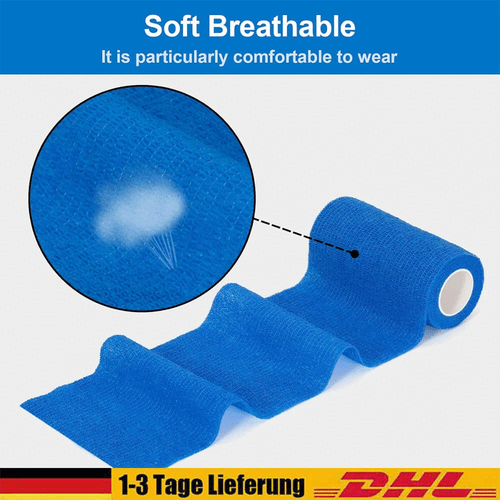 12/60x Profi Haftbandage Selbstklebende Fixierbinde Selbsthaftender Verband XL - Bild 4 von 18