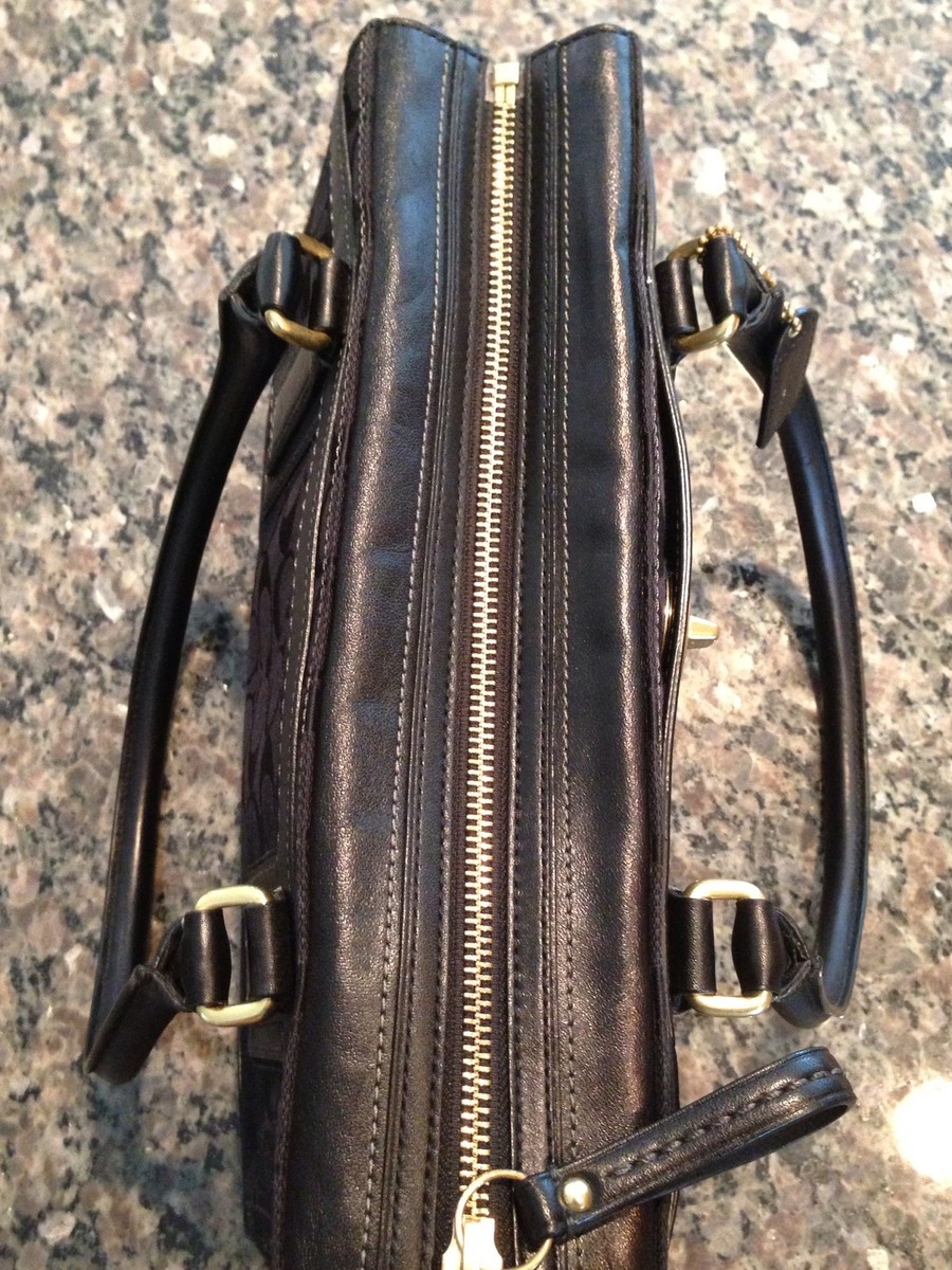 COACH CP770LHWLH 関税送料込 Coach Hampton Signature Carry All Tote Handbag Purse Black