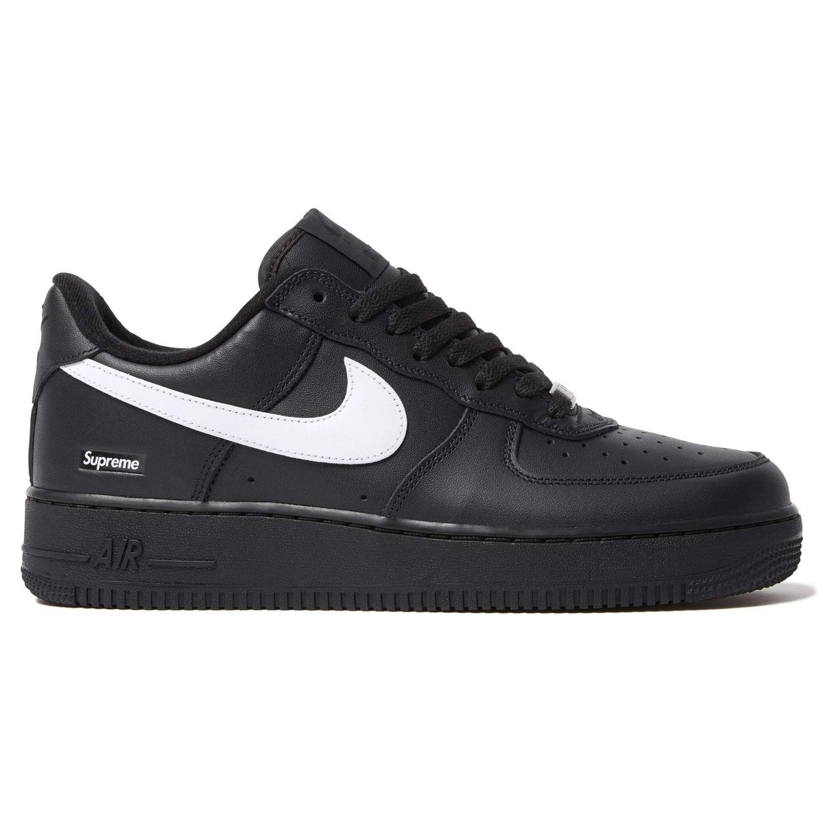 Size 10.5 - Supreme x Nike Air Force 1 Low Box Logo - Black White