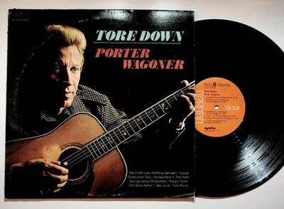 Porter Wagoner - Tore Down LP Record 1974 RCA Country 33RPM