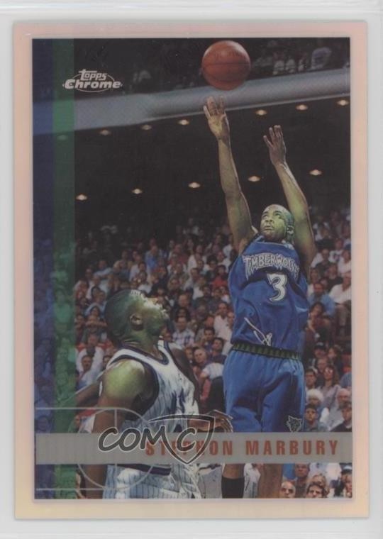 1997-98 Topps Chrome Refractor Stephon Marbury #13 0e5c