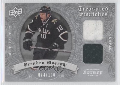 2008 Upper Deck Artifacts Treasured Swatches Dual Silver /100 Brenden Morrow 3h5