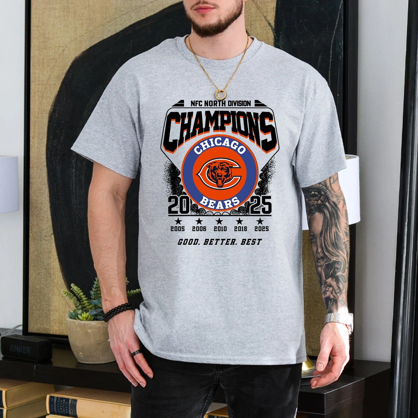 Chicago Bears NFC North Division Champions 2025 TShirt
