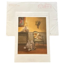 Official 2001 President George W. Bush White House Christmas Card Envelope Laura