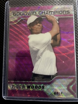 2023 Upper Deck Goodwin Champions - Platinum Tiger Woods #P2 Pink Wave