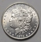 1878 7/8 Tailfeathers 7/8 TF Strong Morgan Silver Dollar BU