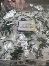 Matouk Italy New F/Q San Cristobal Comforter Green 500TC Cotton Percale