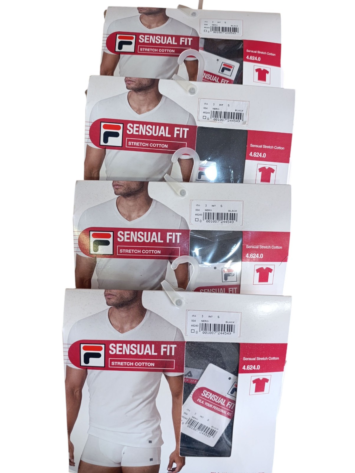 4 T Shirt FILA Taglia S Collo A V