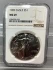 1989 American Silver Eagle - NGC - MS 69