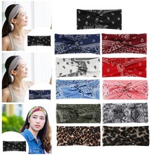 Sports Headband Hair Band Elastic Non-Slip Twisted Adjustable In