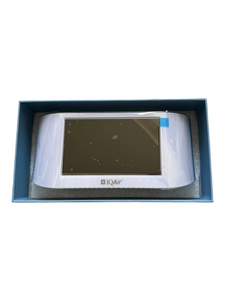 NOVO IQAir AirVisual Pro Monitor de Qualidade do Ar PM2.5 CO2 AQI Temperatura Umidade Branco - Imagem 2 de 4