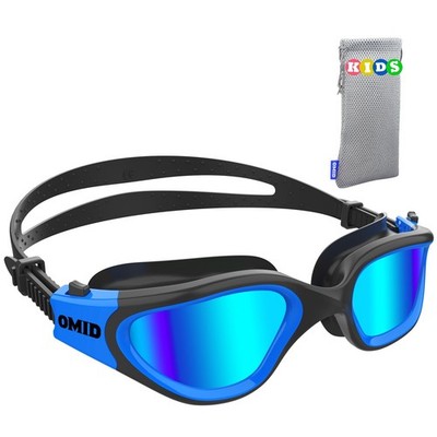 Swim Goggles, P2mini Polarized Swimming Goggles Comfortable for Age 6-14