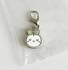 NEW The Coffee Monsterz Co TCMC Sprout Emoti Lobster Clasp Enamel Charm, Silver