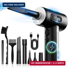 Compressed Air Duster-3 Gear Adjustable 100000RPM Electric Air Duster with LED L